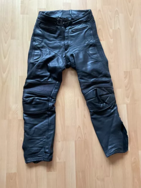 Lederhose Größe 52 schwarz Motorrad