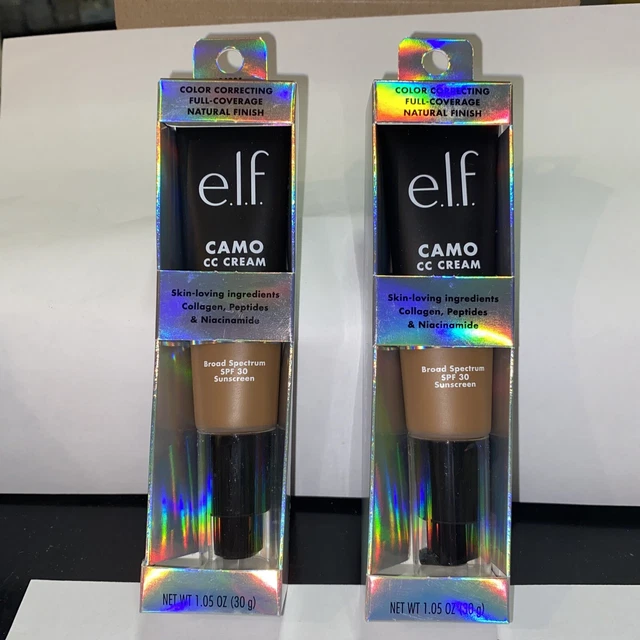 2 ELF Camo CC Cream SPF 30 Sunscreen 1.05OZ Color Deep 540 N Exp 8/2023