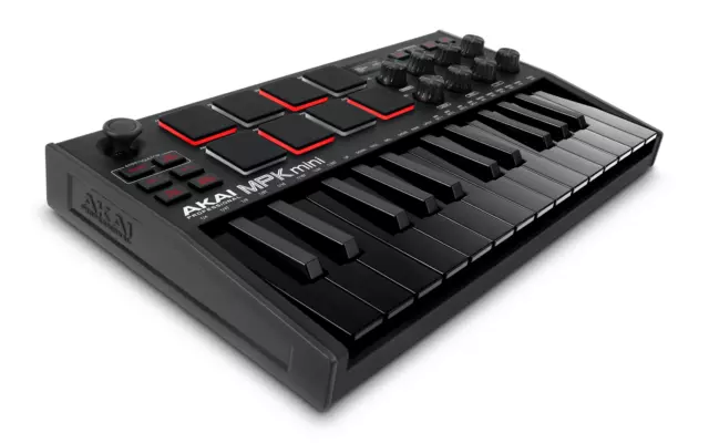 Akai MPK Mini Mk3 Black Portable Key & Pad USB MIDI Controller MPKMINI3 - BM 2