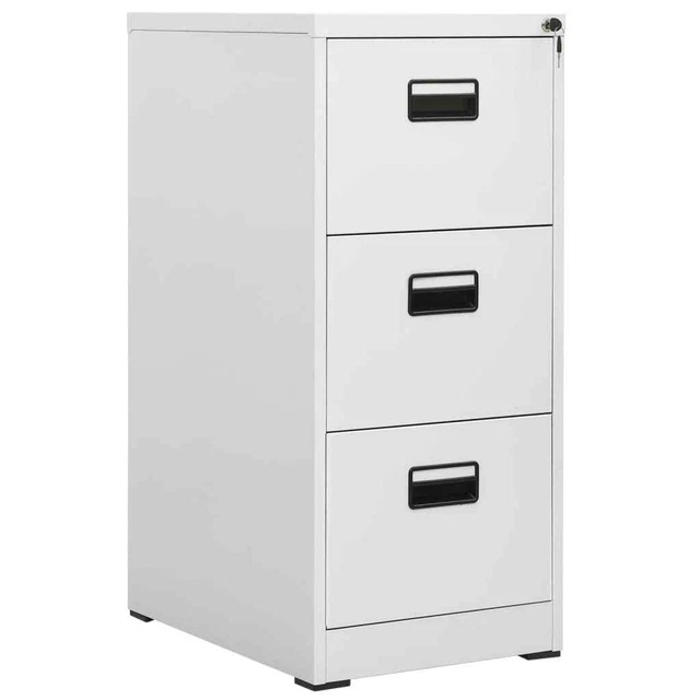 Aktenschrank Hellgrau 46x62x102,5cm Stahl Büroschrank Stahlschrank vidaXL