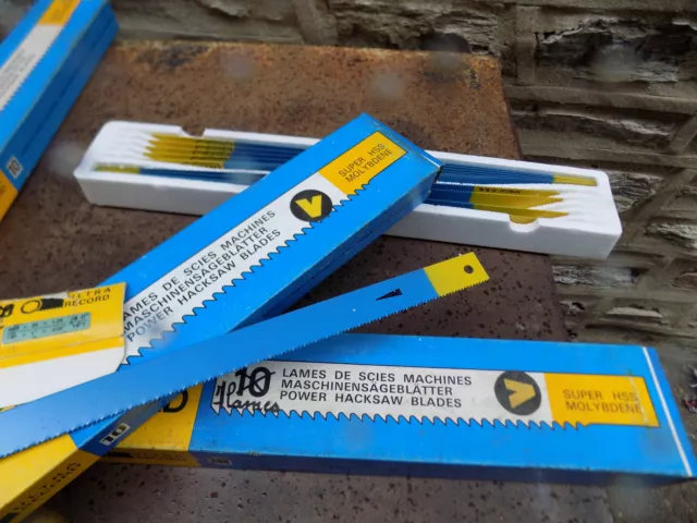 10 Power Hacksaw Blade 17 x 1 x .050 NEW IN BOX 10T IN FRANCE ULTRA RECORD HSS