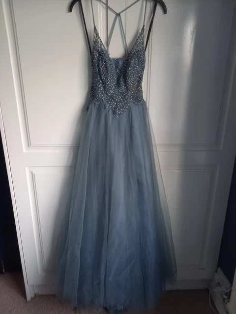 Tulle Abiti Mascara ABITO DA SERA Mascara London Acciaio Grigio