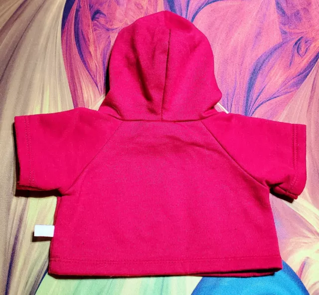 BUILD A BEAR GREAT WOLF LODGE Hooded Shirt Red Hoodie Teddy Clothes ...