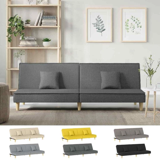 Sofá Cama Asiento Plegable de Invitados con Cojines para Salón Tela vidaXL