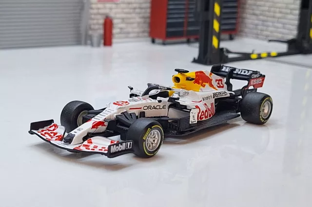 Red Bull Racing RB16 Formula 1 Turkish Livery White Max Verstappen 1:43 Car