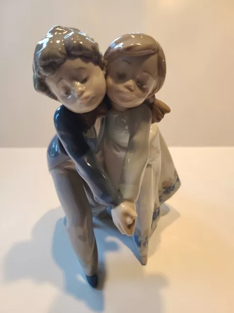 LLADRO figurine #5741 DANCING CLASS Boy Girl Dance Tango Retired 1996 Figure