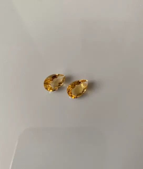 A Pair of Golden Citrine stones