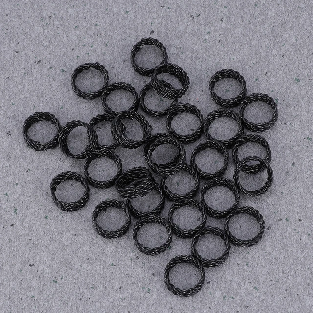 30 PIEZAS Peluca Accesorios Extensiones Cabello Anillos Cabello Trenzas Dreadlock