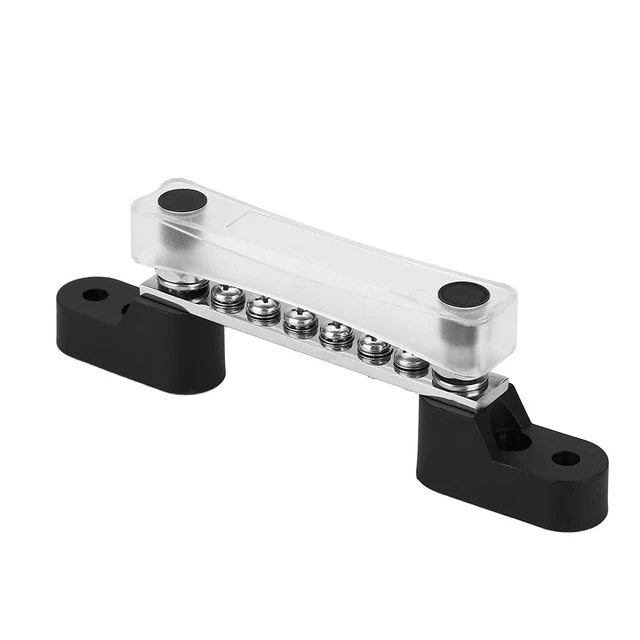 KIMISS 2x6-Wege Sicherungskasten 100A – Sammelschiene Für LKW, Bus, Boot, 12-48V, Mit Abdeckung