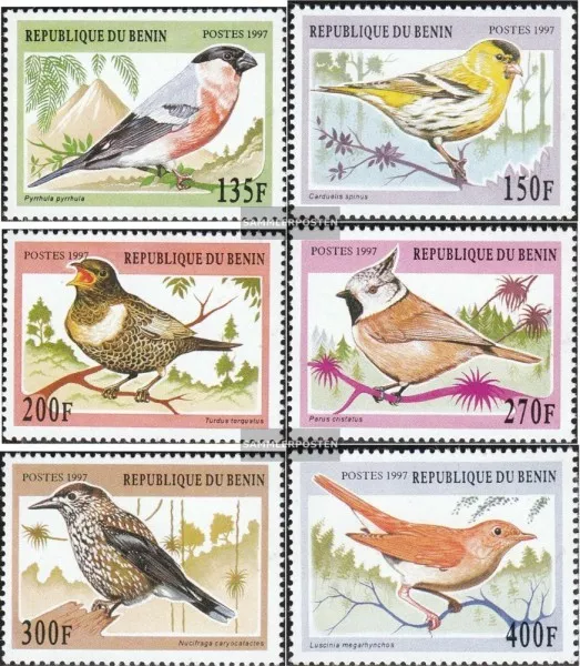 Benin 957-962 unmounted mint / never hinged 1997 Songbirds