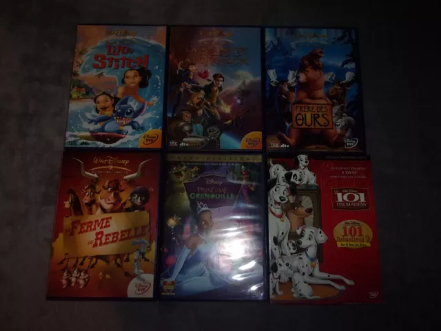 SUPER LOT de 7 DVD DISNEY numéro 6 (voir photos - titres dans l'annonce)