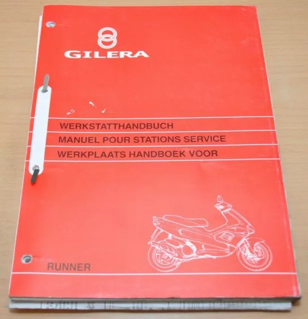 Piaggio Gilera Runner 50cc Motor C141M Bremsen Rahmen Elektrik Werkstatthandbuch