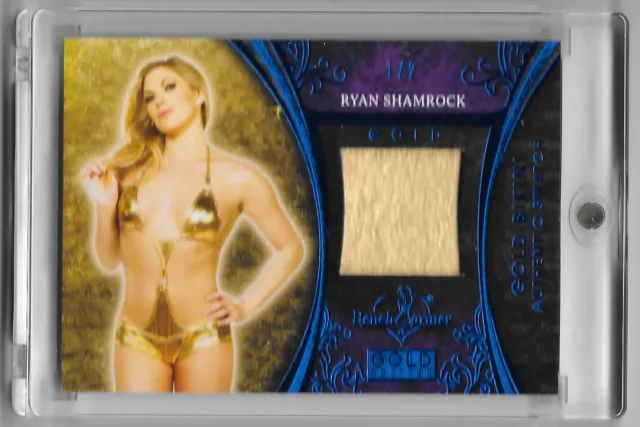 Ryan Shamrock 2021 BenchWarmer Bench Warmer Gold Bikini Swatch #1/2 Blue Card 3