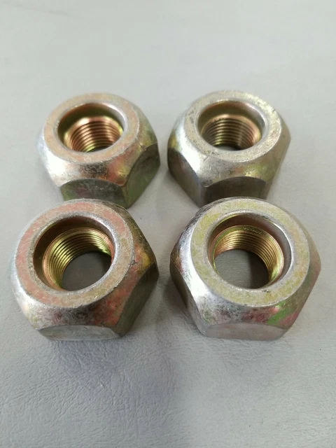 (4pc.) 3/4"-16 LEFT-HAND THREADED HEX WHEEL LUG NUTS , 7/8" TALL
