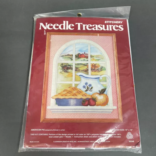 Needle Treasures Stitchery American Pie 00548 Michael A LeClair 14 x 18