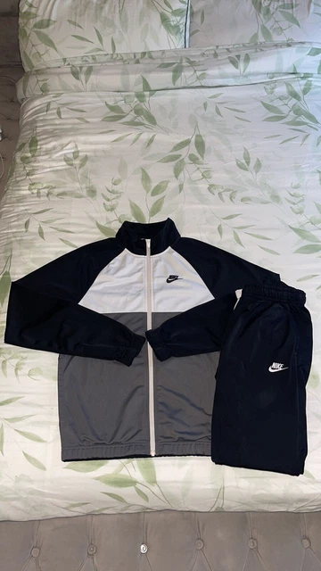 NIKE MEN S Chariot Fleece Full Tracksuit In Navy Size Small 74.99