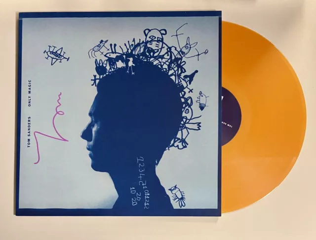 Tom Sanders - Only Magic: 12” Orange Signed Autographed  Teleman