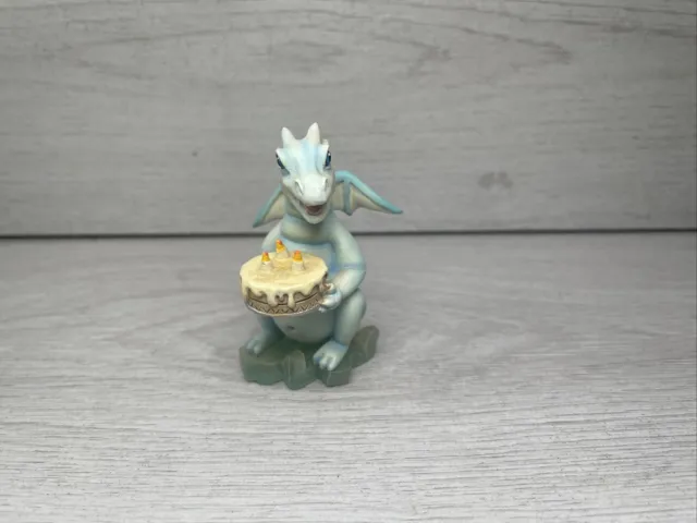 Ice Dragonets By Tudor Mint Land of the Dragon's Happy Birthday Figurine DR19