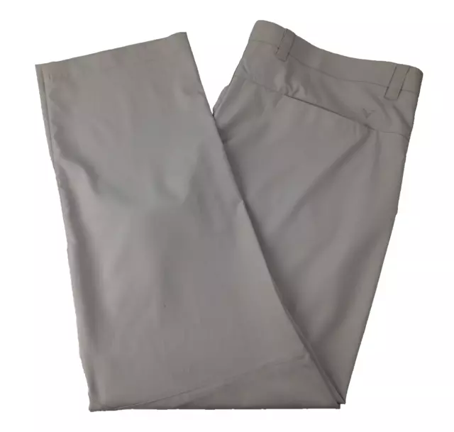 Callaway Silver Lining Mens Cream Moisture Wicking Golf Pants Size: 40 x 32 NWT