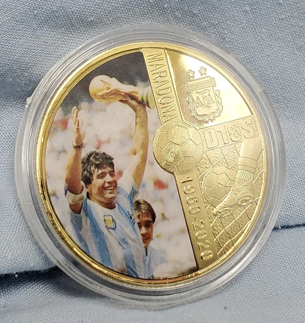 Pièce D'or Diego Maradona, Coupe Du Monde Qatar 2022, Boca Juniors, Euro 2024