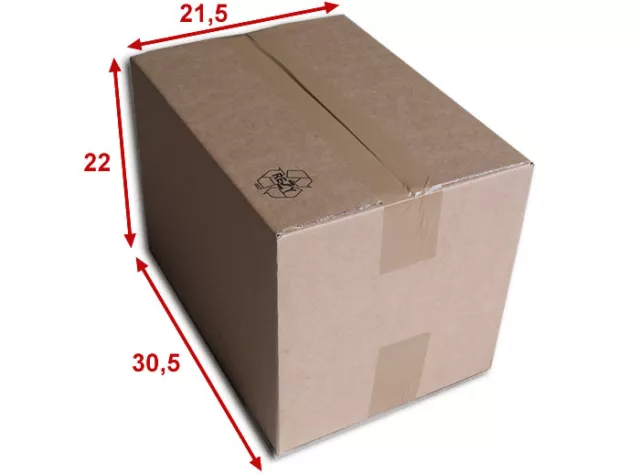 50 boîtes emballages cartons  n° 37   - 305x215x220 mm - simple cannelure