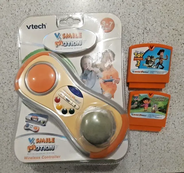 Vtech V.Smile Motion Active Learning System Console With 8 Games &  Controller