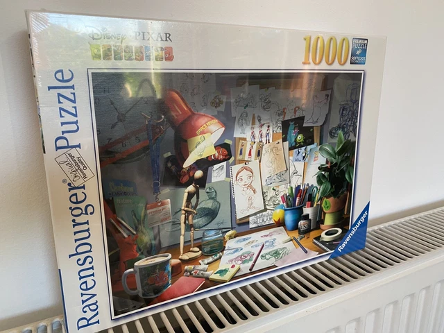 RAVENSBURGER DISNEY PIXAR The Artist's Desk 1000pc Piece Jigsaw Puzzle ...