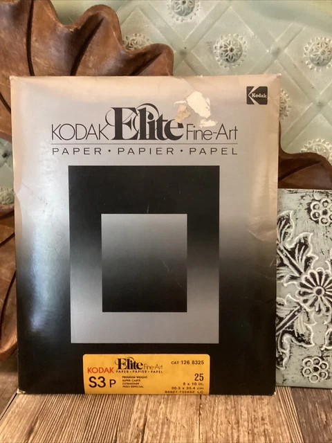 Kodak Elite Fine Art 8x10" Contrast Grade S3P  Paper 25 Sheets new old stock