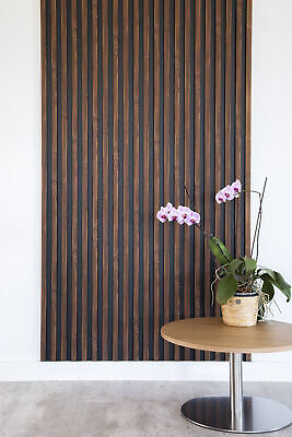 Panel de pared HEXIM 2 m marrón paneles de pared HDPS paneles acústicos madera imitación láminas