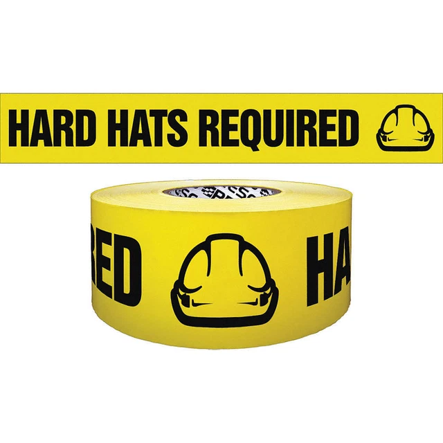 GRAINGER APPROVED B3104Y4435-200 Barricade Tape,Yellow/Black,1000ft x 3In