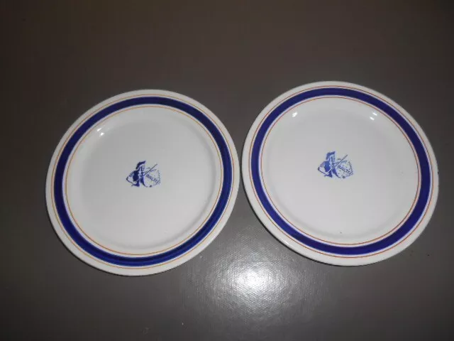 2 Assiettes Gondolo HCBM MONTEREAU