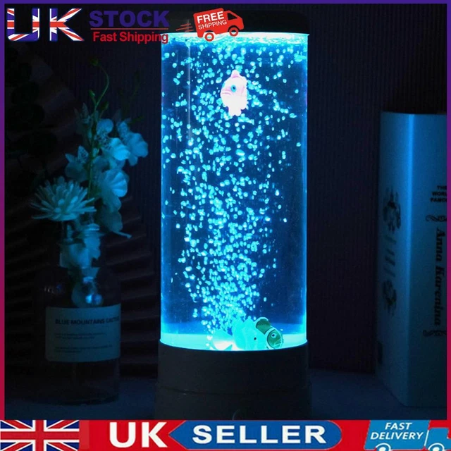AQUARIUM LAMP LIGHT Up Your Life Like A Lamp LED Bubble Fish Lava Lamp ...