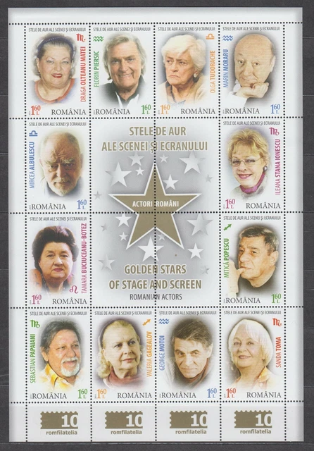 Rumänien MiNr. Block Bl. 581 Schauspieler Artists MNH/**/postfrisch 2014