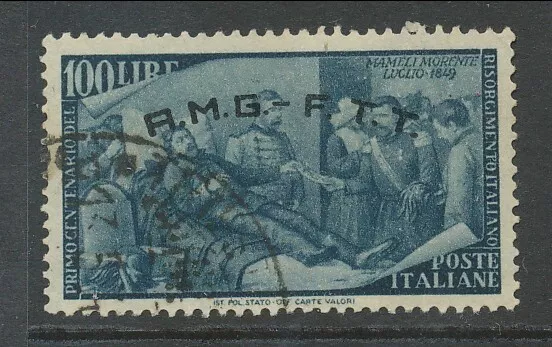 Italy Trieste Allied Military Government 1948 100Lira Used Bin Price Gb£10.00