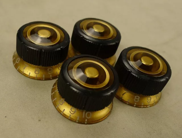 4 pieces Genuine Ibanez Artist Volume Tone Speed Knob For Les Paul Gold