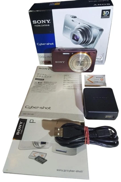 EXCELLENT] SONY CYBER Shot DSC-WX100 Brown 18.2MP Compact Digital
