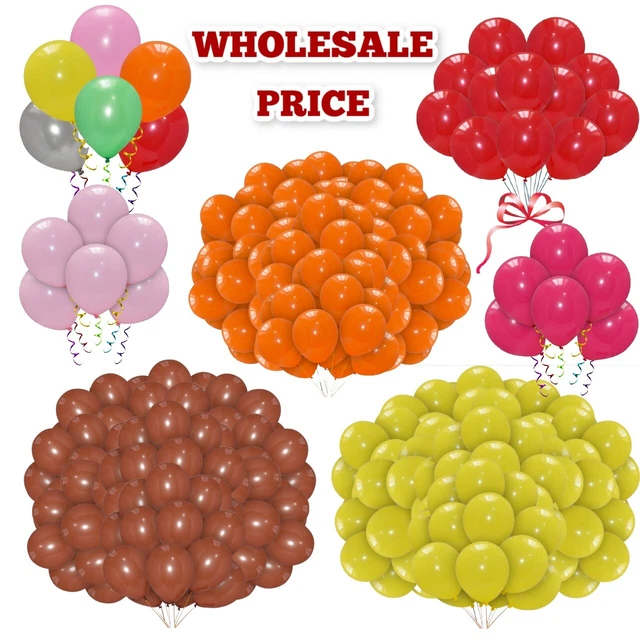 WHOLESALE BALLOONS 1005000 Latex BULK PRICE JOBLOT Quality Any