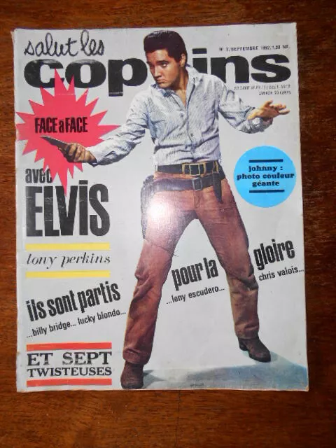 SLC - Salut les Copains n° 2 : J. Hallyday  S. Vartan Elvis Presley - 09/1962