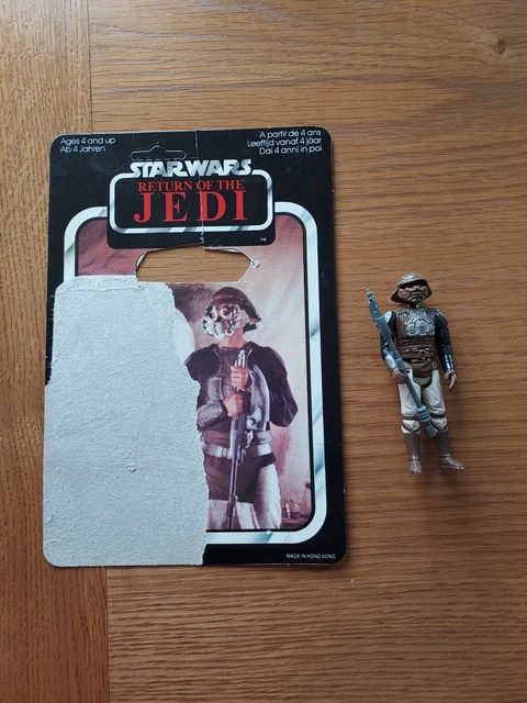 Star Wars Lando Calrissian Skiff Guard Complete With Card 1980'S Original Figure