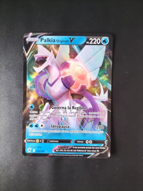 Carta Pokémon Palkia Originale V ASTRO (ASR 040) - Ultra Rare - Lucentezza  Siderale - Near Mint - Italiano