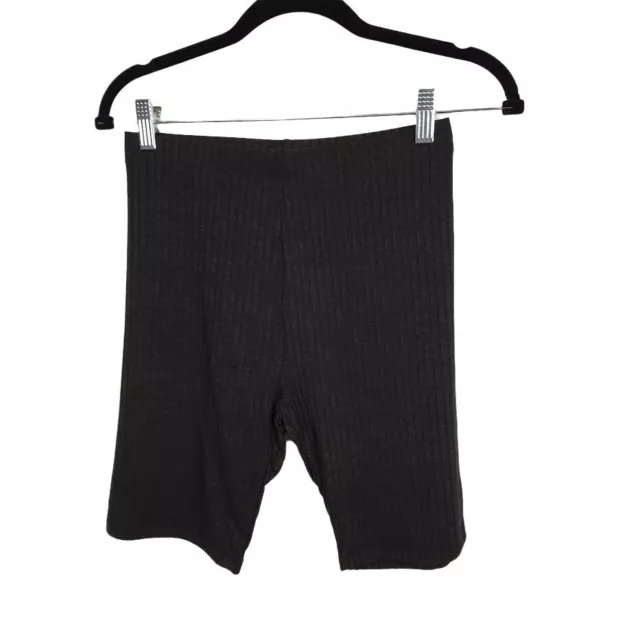 ASOS DESIGN legging shorts in rib in black Size US 4