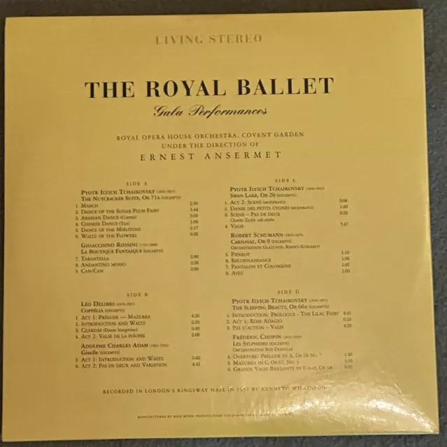 Ernest Ansermet - The Royal Ballet Gala Performances  (2 LP + Book) new sealed 2