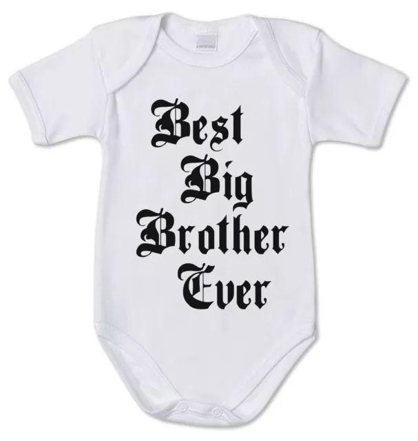 BODY tutina bimbo neonato J2340 Best Big Brother Ever Idea Regalo Fratello Bro