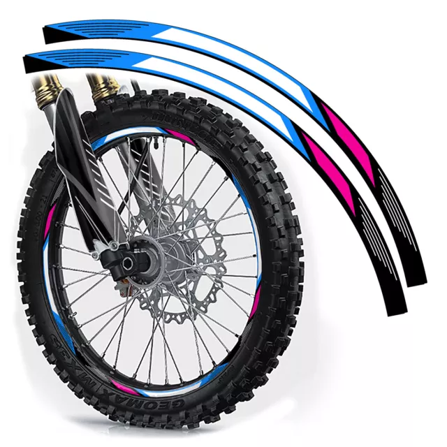 12 & 14 Pollici Dirt Bike Cerchi Protezioni Ruota Decal Pellicola Grafiche Moto