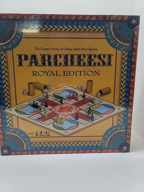 Parcheesi Royal Edition Board Game: NEW SEALED BOX, 2-4 Players, Easy to Learn