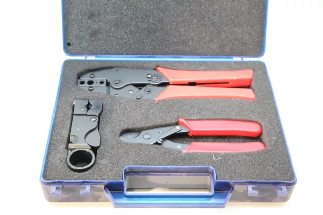 HT-3014 -  Criping tool + cable cutter + coax cable stripper - HT-301C/206/312B