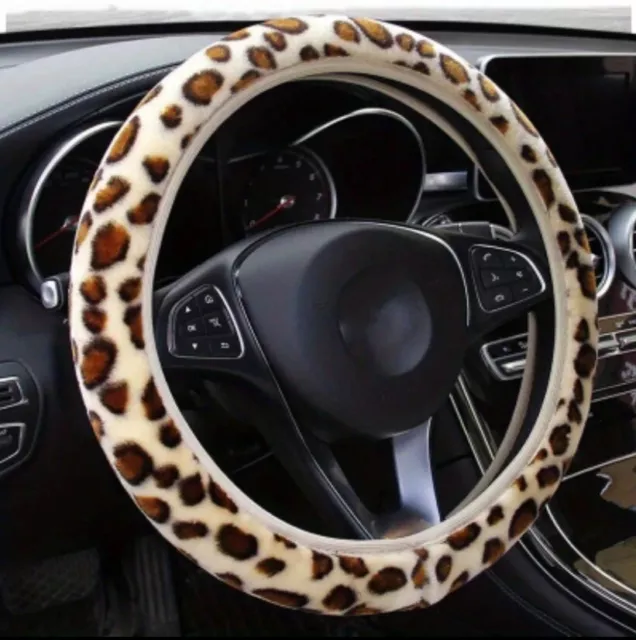 coprivolante auto universale copertura custodia volante leopardato animalier