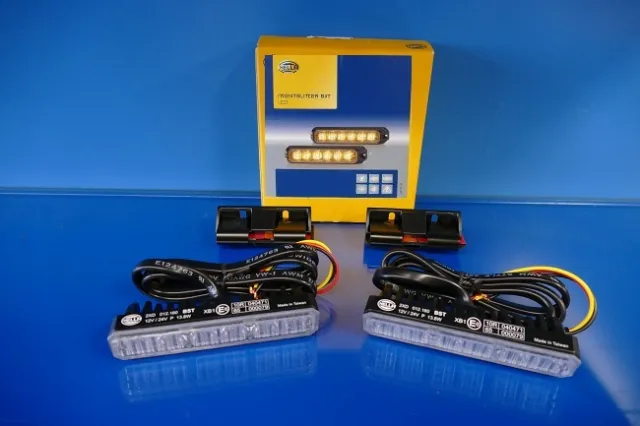 LED Frontblitzer BST gelb Halter 11-33V HELLA RWS ECE-R 65 2XD012160-861BV111220