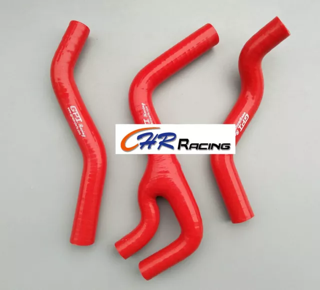 RED Silicone radiator Y hose pipe kit For Honda CR125R CR125 CR 125R 1998 1999