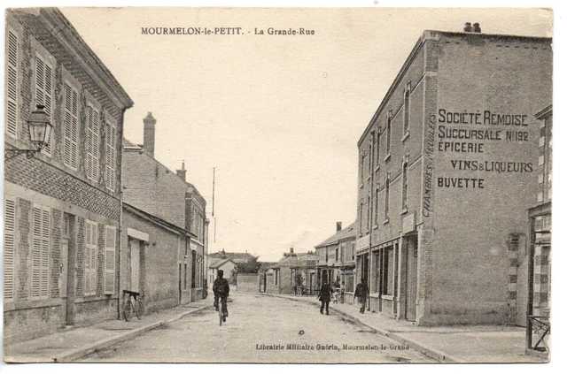 MOURMELON LE PETIT - Marne - CPA 51 - grande rue - Societé Remoise - epicerie